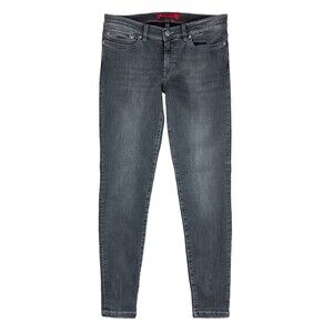 HUGO Hugo Boss Jeans  Women's Size 26  Low Rise Skinny w Zip Ankle  Gray Denim